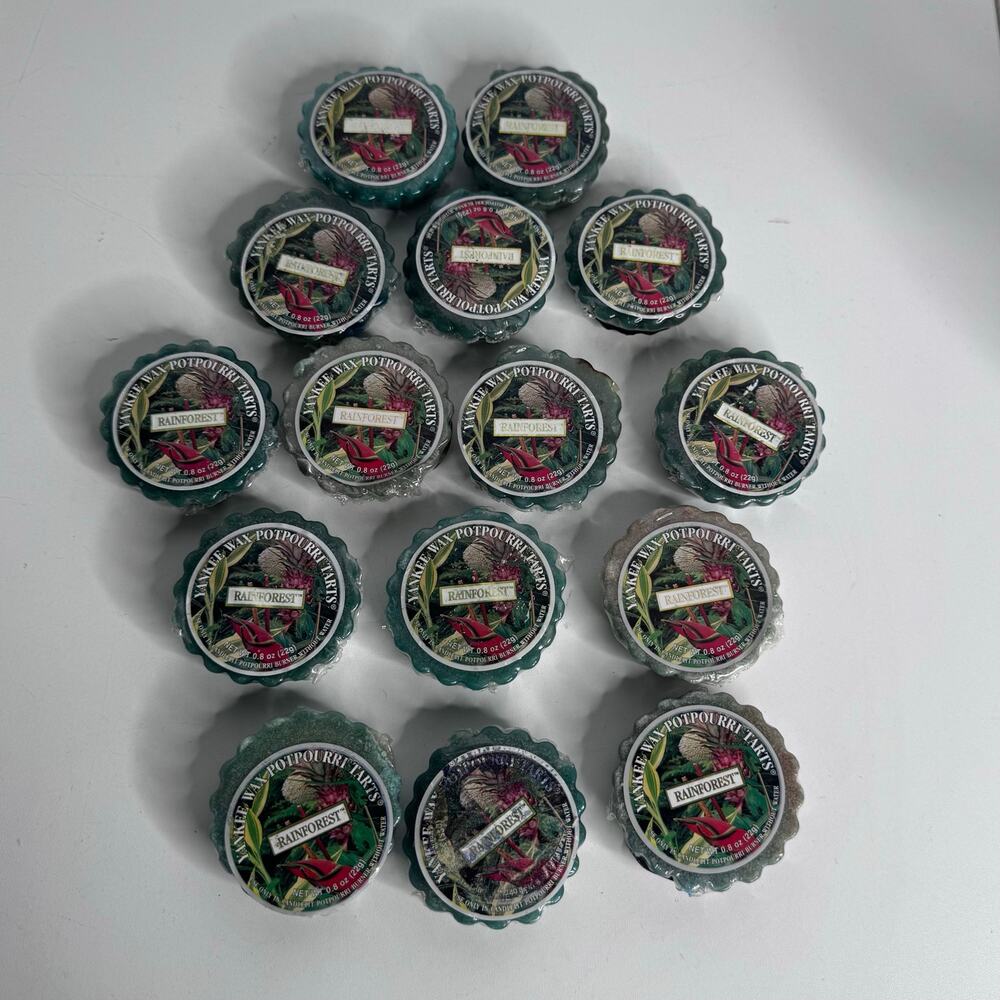 Yankee Candle Wax Tarts Potpourri Lot of 15 Retired Discontinued RAINFOREST
